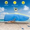 Extra-large camping beach tent suitable for 4-8 people, UV protection, comes with ground spikes and rope accessories, (Amazon Shipping) (Walmart
