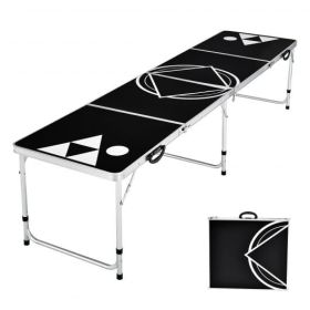 8 Feet Portable Party Drinking Game Table